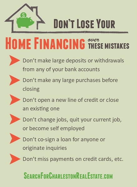 most common home financing mistakes