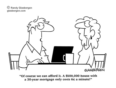 cartoon on getting a mortgage