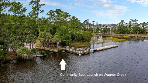 community dock and boat launch
