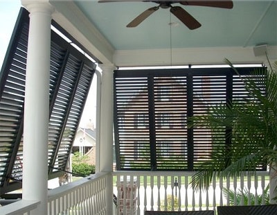 porch shutters for privacy